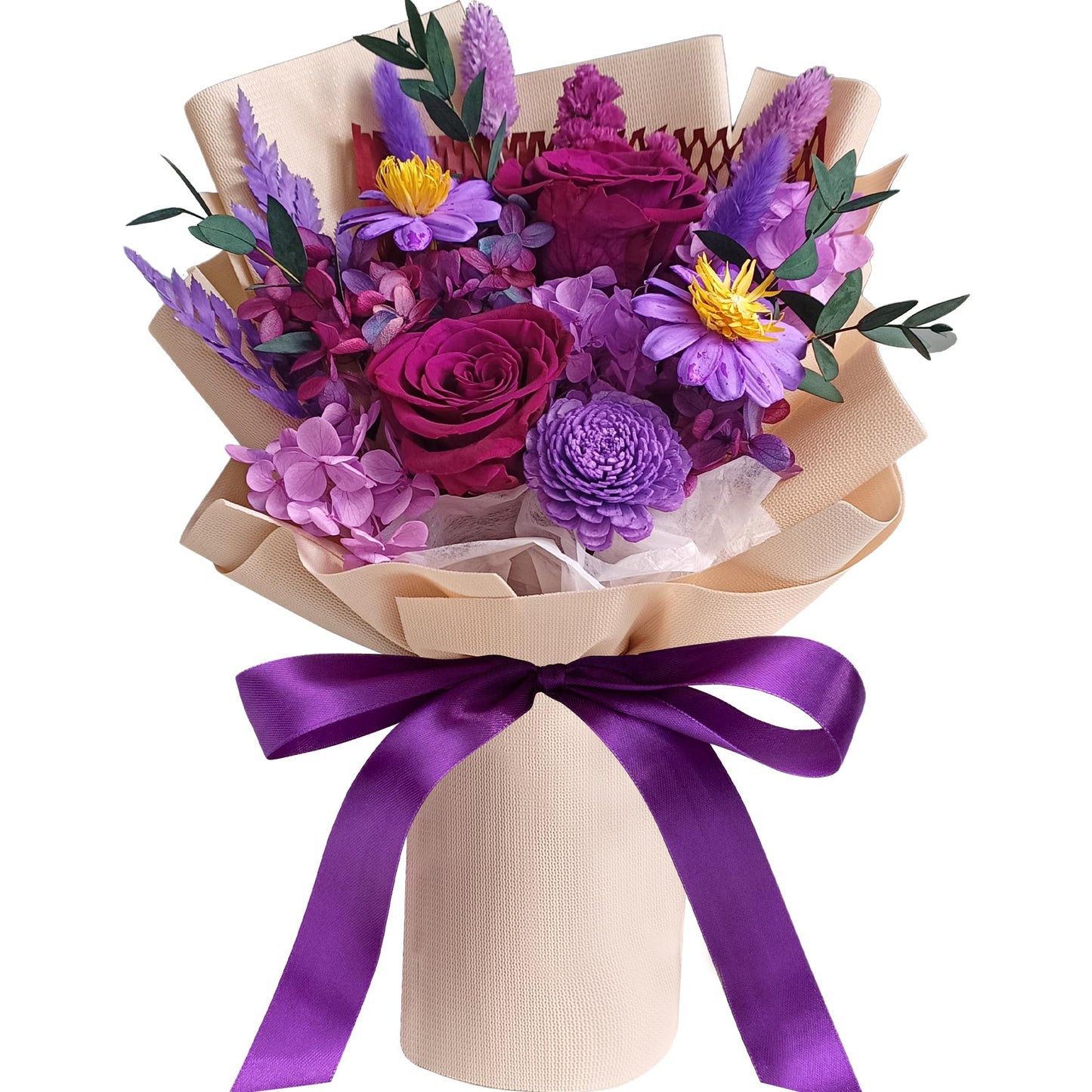 Ramo de Flores Preservadas "Amor Eterno" - Edición Especial Día de la Novia